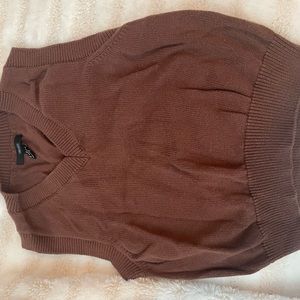 Forever 21, Winter Vest, Size: Small, Color: Brown